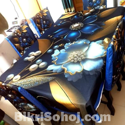 China Premium 3D Print Table Cloth Set